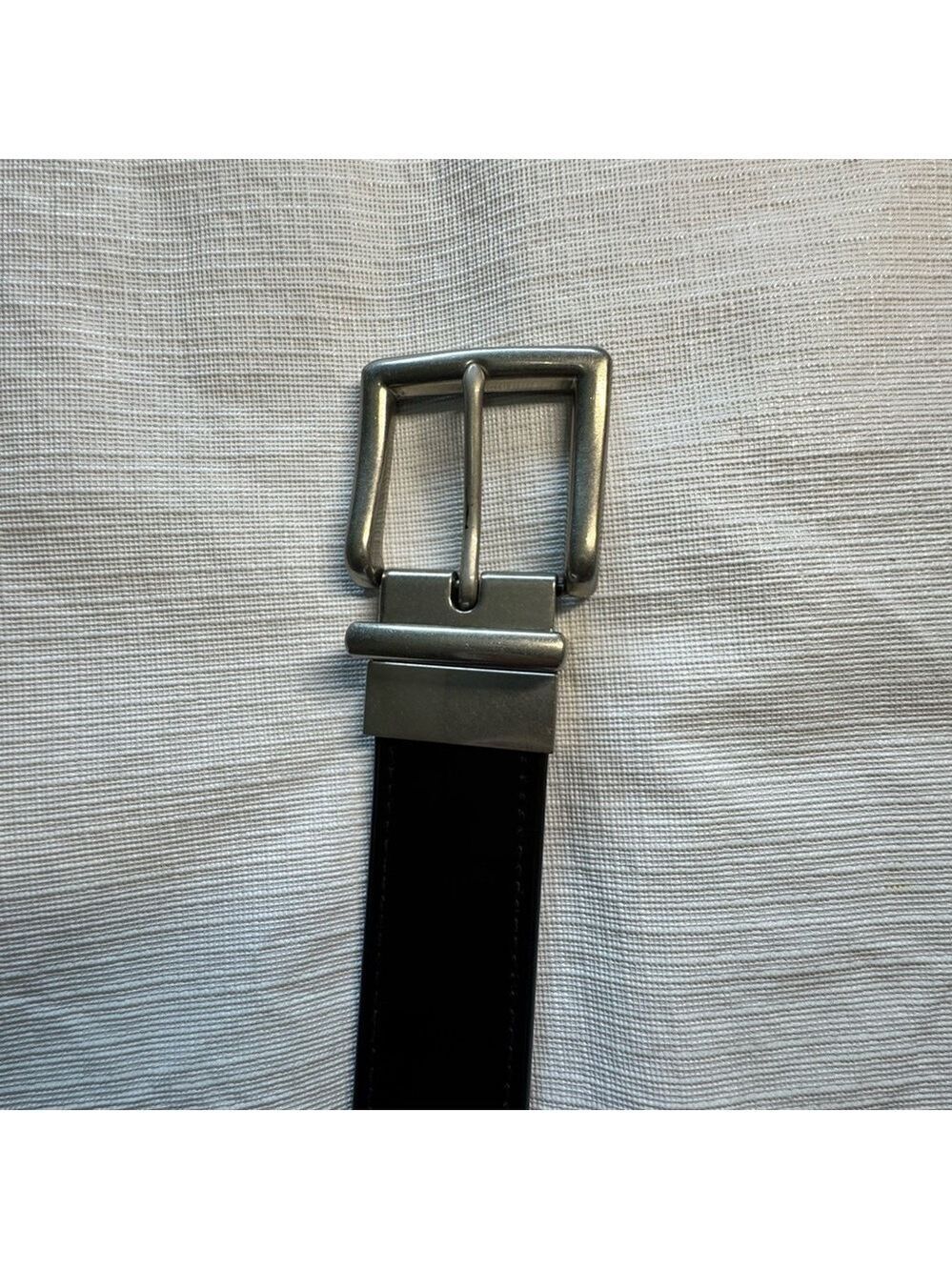 Ralph Lauren Black/Brown Reversible  Belt with Silver BuckleVintage